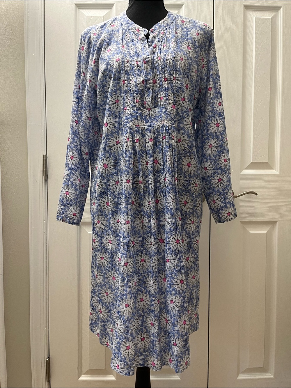 Roller Rabbit Printed Cotton Coverup Dress Tunic Sz M EUC